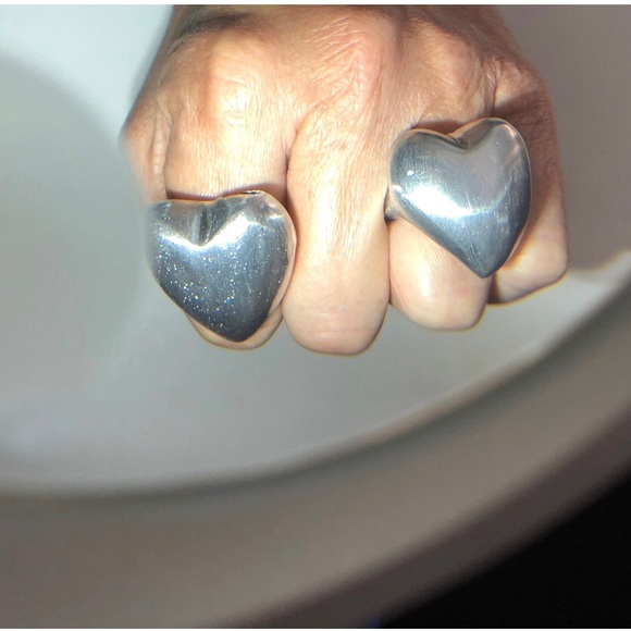 Vestopazzo Jewelry - Cuore Sculpted Ring: Italian-Designed Recycled. In stock April 10th.